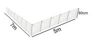Cercadinho Para Cachorro Em L Com Telas 7m X 5m X 80cm