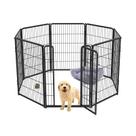 Cercadinho para cães de interior FXW Homeplus 8 painéis para cães de médio/grande porte