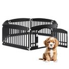 Cercadinho para cães HealSmart, 6 painéis, 60 cm, Exercise Puppy, preto