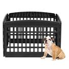 Cercadinho para Cães IRIS USA - 4 Painéis, 24" - Interno/Externo - Preto