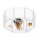 Cercadinho para cães Simple Deluxe de 24 cm de altura e 8 painéis antiferrugem