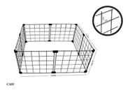 Cercadinho Para Pet Tela Aramada 0,60 X 0,60 X 0,30