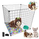 Cercado 4 Telas Tela Aramada 60x60cm Pet Coelho Cachorro Gato com mimo Portátil Estruturado