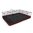 Cercado 90x120x30 Cm Preto com Teto Tela 2,5x15cm Bandeja Nylon Vermelho Cercado 90x120x30 Cm Preto com Teto Tela 2,5x15cm Bandeja Nylon Vermelho