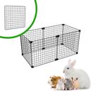 Cercado Aramado Pet Porquinho da Índia Hamster Twister 30x60x30 Malha 2,5x2,5 Preto