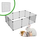 Cercado Aramado Pet Porquinho da Índia Hamster Twister 60x90x30 Malha 2,5x2,5 Preto