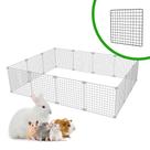 Cercado Aramado Pet Porquinho da Índia Hamster Twister 90x120x30 Malha 2,5x2,5 Branco