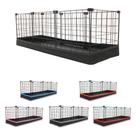 Cercado Aramado Porquinho da Índia 30x90 Cm Preto com Bandeja Higiênica Impermeável