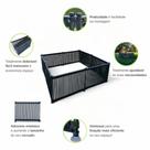 Cercado baby multiuso em pvc e polietileno - kit com 8 módulos