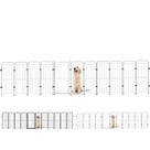 Cercado Caes Pet Cachorro 10 Módulos + Portão 98 cm Altura