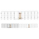 Cercado Caes Pet Cachorro 10 Módulos + Portão 98 Cm Altura