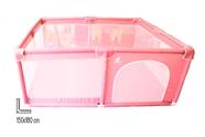 Cercado Cercadinho Playpen Portátil Dobrável Rosa 150x180cm - Mastela