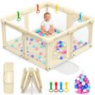 Cercado Dobrável OCATO 127x127cm com Bolinhas e Argolas Cercado Dobrável OCATO 127x127cm com Bolinhas e Argolas