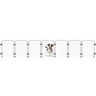 Cercado Grade Segurança Pet 7 Módulos 252x51cm Cães