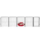 Cercado Grade Segurança Pet Portão 4 Módulos 318x82cm Cães