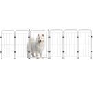 Cercado Grade Segurança Pet Portão 5 Módulos 224,5x70cm Cães