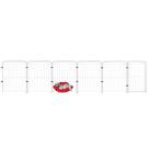 Cercado Grade Segurança Pet Portão 5 Módulos 392x82cm Cães