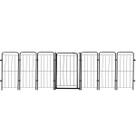 Cercado Grade Segurança Pet Portão 6 Módulos 260x70cm Cães