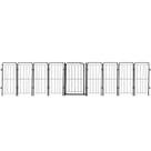 Cercado Grade Segurança Pet Portão 8 Módulos 331x70cm Cães Cercado Grade Segurança Pet Portão 8 Módulos 331x70cm Cães