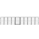 Cercado Grade Segurança Pet Portão 9 Módulos 366x70cm Cães