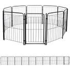 Cercado Grade Segurança Pet Portão 9 Módulos 658x82cm Cães
