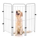 Cercado Grande Dobrável 98cm Pet Portátil Segurança Branco