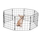 Cercado Móvel Cachorro Gato Pequeno Porte Porquinho da Índia 8 Telas de 30x30cm Preto