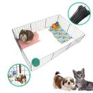 Cercado Móvel Pet Modular 10 Telas Tela Aramada 30x40cm Coelho Cachorro Gato Seguro Durável Cercado Móvel Pet Modular 10 Telas Tela Aramada 30x40cm Coelho Cachorro Gato Seguro Durável