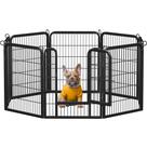 Cercado para cães Yaheetech, 8 painéis, 80 cm de altura, cerca de metal
