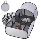 Cercado para Gatos TailTastic 160x69x79 cm Portátil com Túnel e Tenda