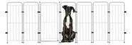Cercado Pet Dobrável 6 Módulos Com Portão 98cm Para Cães Gatos Coelhos e para Crianças Cercado Pet Dobrável 6 Módulos Com Portão 98cm Para Cães Gatos Coelhos e para Crianças