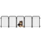 Cercado Pet Dobrável Portátil - 5 Módulos - Segurança - Preto - 30.041.02 - Petmix
