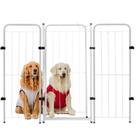 Cercado Pet Dobrável Segurança 126x98cm Portão 2 Módulos