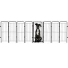 Cercado Pet Dobrável Segurança 308x98cm Portão 7 Módulos