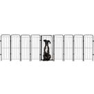 Cercado Pet Dobrável Segurança 344x98cm Portão 8 Módulos