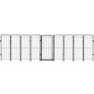 Cercado Pet Dobrável Segurança 344x98cm Portão 8 Módulos