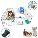 Cercado Pet Modular 12 Telas 30x30cm Gaiola Coelho Gato Cão Pequeno Tela Aramada Móvel Segura