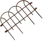 Cercas Decorativa Kit 12 Jardim Romana Marrom Rende 5,10 mts