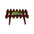 Cercas Decorativa Kit 21 jardim De Plástico Marrom 8,5 mts
