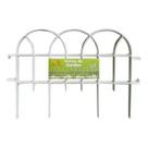 Cercas Kit 6 Decorativa Jardim Romana Branca Rende 2,60 mts