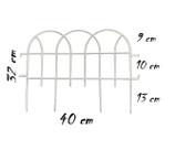 Cercas Para Jardim Gramado Kit 12 Romana Branca Faz 5,10 mts