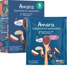 Cereal para bebês Amara Applesauce Maqui Berry Organic, 5 bolsas