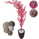 Cerejeira Artificial Curva Sakura Pink Grande Vaso Decoração