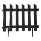 Cerquinha Decorativa Para Horta Gramado Piscina Ornamental Kit 3 Jardim Ripa Plástico Preta Faz 1 metro linear P Cerquinha Decorativa Para Horta Gramado Piscina Ornamental Kit 3 Jardim Ripa Plástico Preta Faz 1 metro linear P