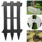 Cerquinhas de plástico Jardim Decorativa Grande Preta Kit 5 Cerquinhas de plástico Jardim Decorativa Grande Preta Kit 5