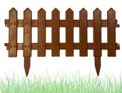Cerquinhas Para Jardim De Plástico Marrom Kit 4 Faz 2,20 mts