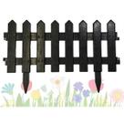 Cerquinhas Para Jardim De Plástico Preta Kit 4 Faz 2,20 mts Cerquinhas Para Jardim De Plástico Preta Kit 4 Faz 2,20 mts