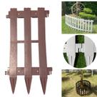 Cerquinhas plástico Jardim Decorativa Grande Marrom Kit 10 Cerquinhas plástico Jardim Decorativa Grande Marrom Kit 10