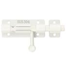Cerrojo para Puerta Alise MCX7004-W 4" Acero Inoxidable SUS304 Blanco