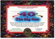 Certificate Case DDI 1908786 40 The Big One Case of 30